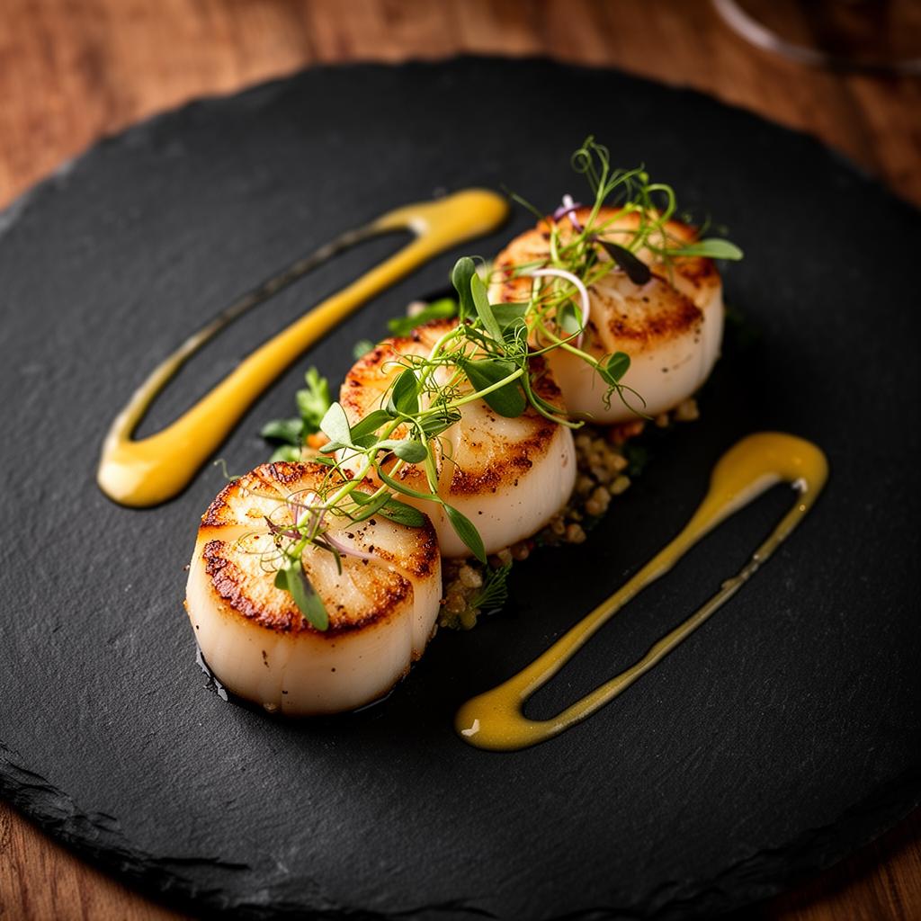 Plated signature dish